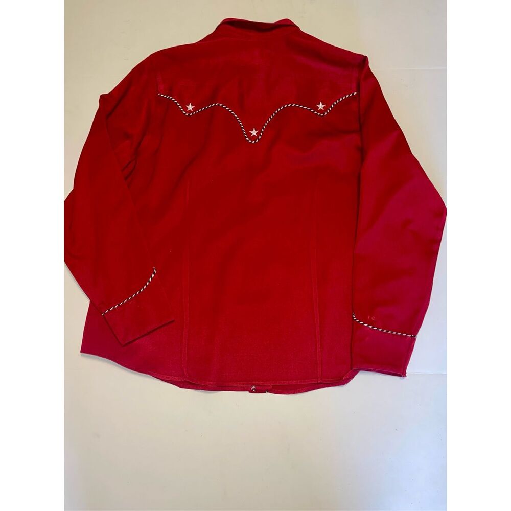 Roper Red Western Embellished Snap-Front Shirt - Picture 7 of 7